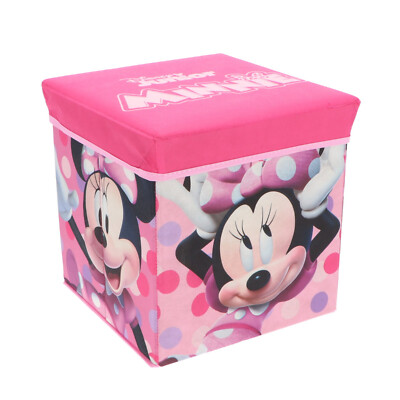 Minnie Mouse Sitzhocker Sitzwürfel Stauraum Aufbewahrungsbox Spielzeugkiste