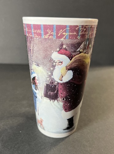 D Morgan 2000 Christmas Mug Tall Santa w Girl Burton & Burton Collectable