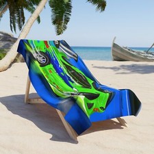 Mitsubishi Eclipse Fast and Furious Muscle Car Beach Towel, Vehicle Enthusiast