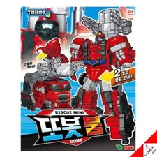 TOBOT 2023 MINI Rescue BOOM Transformer Robot Pompier Camion Voiture Action Toy