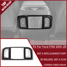 Carbon Fiber Rear Air Vent Outlet Cover Trim Frame For Ford F150 F-150 2015-2020