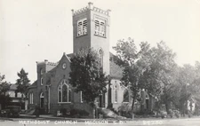 1940s Madison South Dakota Methodist Church RPPC real photo postcard