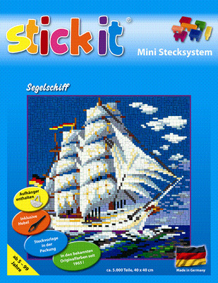 Mini Stecksystem Segelschiff ca. 5.000 Teile mit XXL-Steckvorlage Nr. 41132