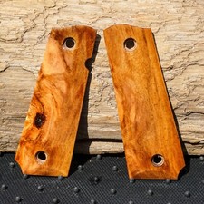 Colt 1911 Full Size Custom Made Exotic Wood Burl Lumber Fits Grips Ambi Cut