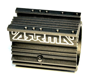 Arrma Mojave Black Aluminum Motor Heatsink 40mm Diameter Screw New Style ARA8604