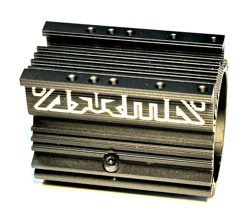 Arrma Mojave Black Aluminum Motor Heatsink 40mm Diameter Screw New Style ARA8604