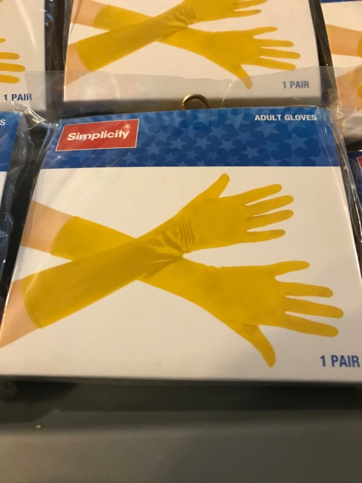 9双成人男女通用超级英雄长服装配件手套黄金 — 第 2/4 张图片