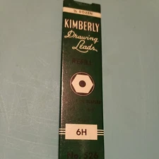 Vtg Kimberly Refill Drawing Pencil Leads Grade H No 526 6 Leads In Total