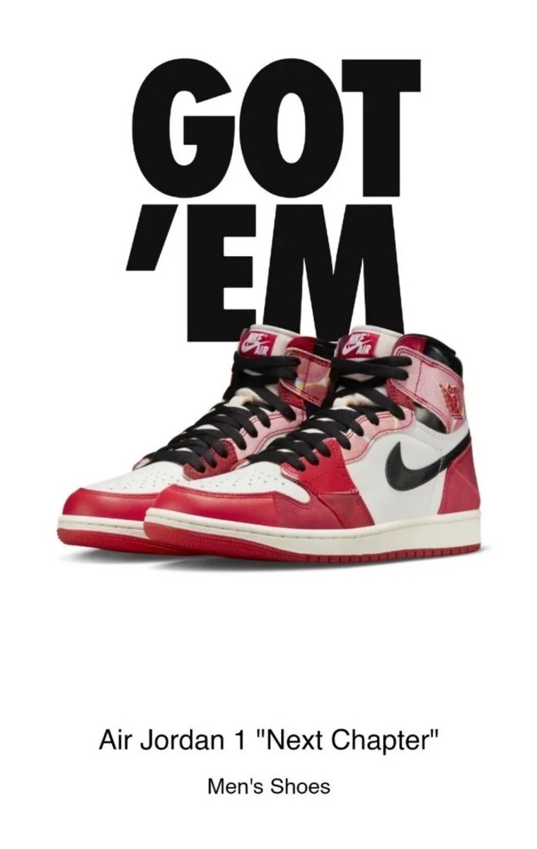 Jordan 1 High OG x Spider-Man: Next chapter Size 8.5 mens | eBay Jordan 1 High OG x Spider-Man: Next chapter Size 8.5 mens | eBay