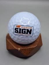 Konza Sign Logo Golf Ball Vice Collectors Disply Graphic Design Company