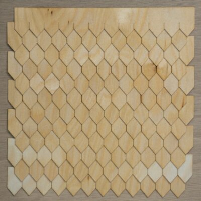 Diamond Style Miniature Dollhouse Shingles - 1:12 Scale Laser Cut Speed Strips