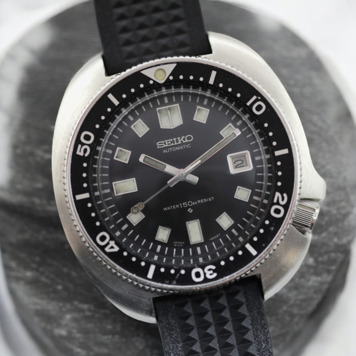 SEIKO 6105-8119 自動巻　ダイバーズウォッチ 150m ジャンク品 Seiko Men's Black Watch - 6105-8119 for sale online | eBay