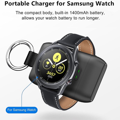 Portable Magnetic Wireless Keychain Charger USB 1400mAh for Samsung Galaxy Watch - Picture 15 of 15