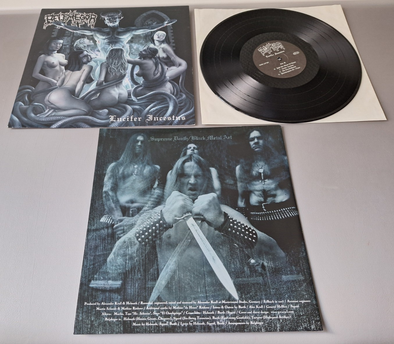 BELPHEGOR limited original Vinyl LP Lucifer Incestus (2003 Napalm Records)