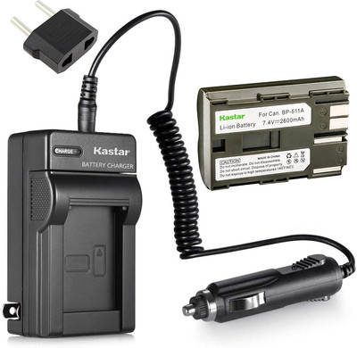 Kastar Battery 1 Pack and Charger Kit for Canon ZR40 ZR45 ZR50 ZR60 ZR70 ZR80 