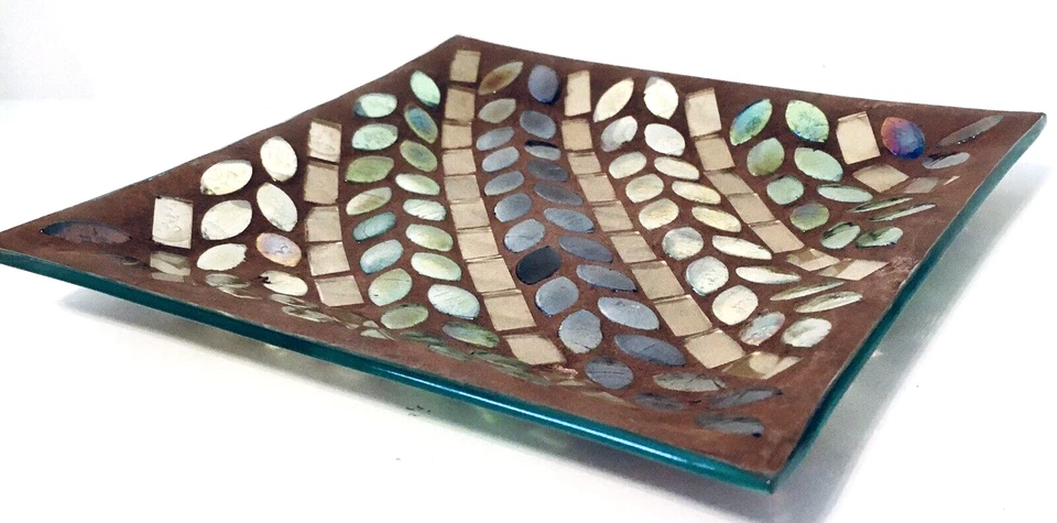 Yankee Candle Jar Candle Tray - Mosaic Leaves - Image 3 of 4