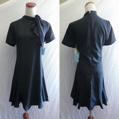 cece bow neck short sleeve dress Short Sleeve A-LINE Dress with Bow at Amazon Women's Clothing store