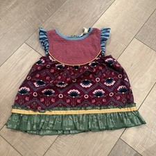 MATILDA JANE SLEEVELESS SHIRT SIZE 4 PINK / GREEN