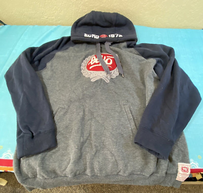 Ecko Unlimited Gray/blue Sleeve Hoodie XL Vintage 90s Y2K Hip Hop Throwback