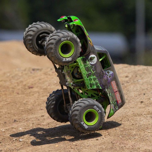 NEW Losi LOS01026T1 1/18 Mini LMT 4X4 Brushed Monster Truck RTR, Grave Digger - Picture 10 of 12