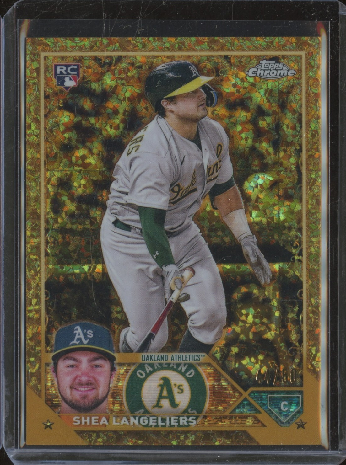 2023 Topps Gilded Collection SHEA LANGELIERS #74 RC Gold Mini Diamond /50 JA11