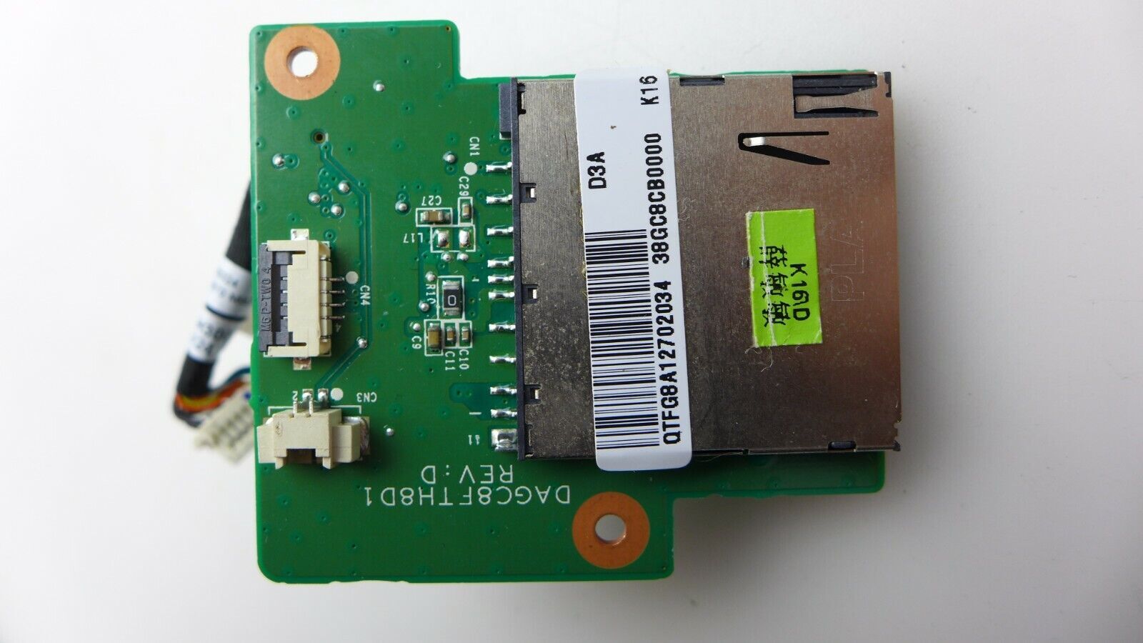 DELL LATITUDE 3570 USB Lecteur De Carte SD Planche Avec Câble 1JY9Y-1