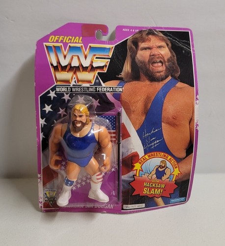 WWF Hasbro MOC Hacksaw Jim Duggan Series 9 Purple ...