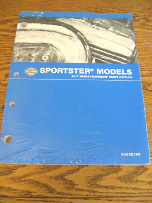 2017 Harley-Davidson Sportster PARTS CATALOG 1200 883, 400+ pgs, NEW in Wrap