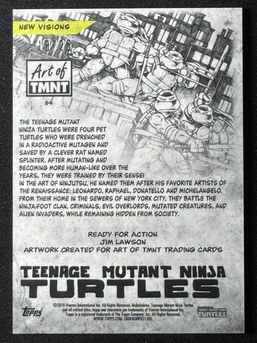 2019 Topps Art of TMNT /25 Tortues Ninja Teenage Mutant Leonardo Donatello Rare - Photo 2 sur 3