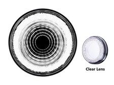 Single 1 4 Round Led Backup Reverse Mirage Light For Semi Trucks Trailers
