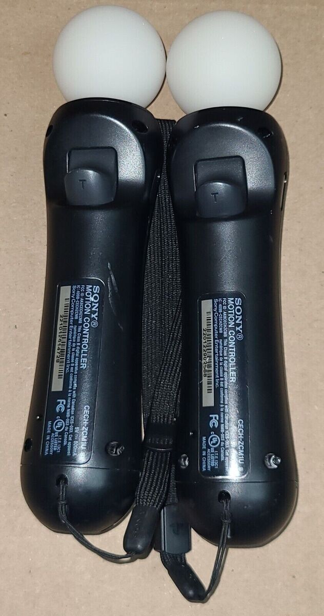 2 x Sony PlayStation Move Motion Controller (CECH-ZCM1U) PS3 2 x Sony PlayStation Move Motion Controller (CECH-ZCM1U) PS3