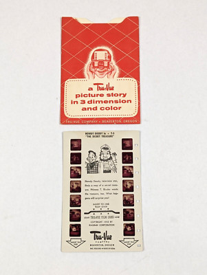 Vintage Tru Vue Tru-Vue Film Card Howdy Doody The Secret Treasure 3-D T-5 Rare