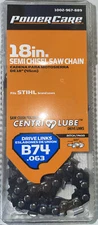 PowerCare 18" Semi Chisel Saw Chain Drive Links B74.063 Fits STIHL