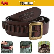 TOURBON .44/.45mag Patronengürtel Revolver Holster Pistolenhalfter Tasche Leder