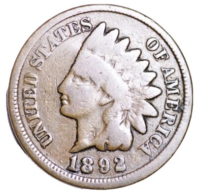1892 Indian Head Cent Penny “Best Value On EBay” FAST FREE