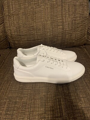 Calvin Klein men\'s sneakers-NEW Calvin Klein CMGIANO-R Sneakers, Synthetic Upper, White, US  main image 4