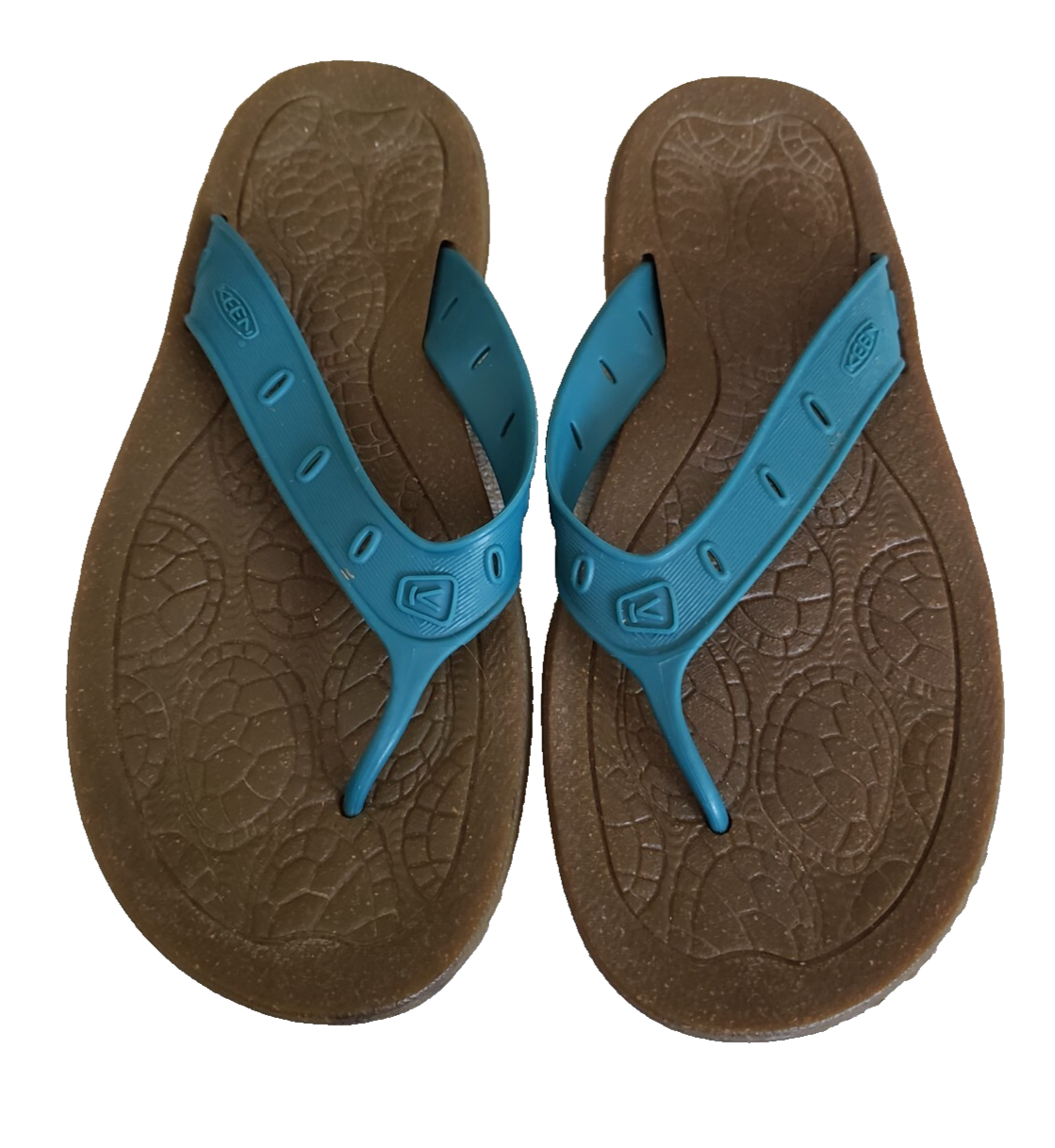 Sandali infradito Keen infradito infradito slip on blu acqua suola gommata donna taglia 7