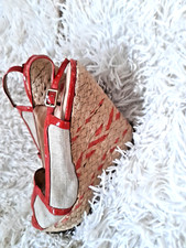 Charles and Keith wedges size 6. red