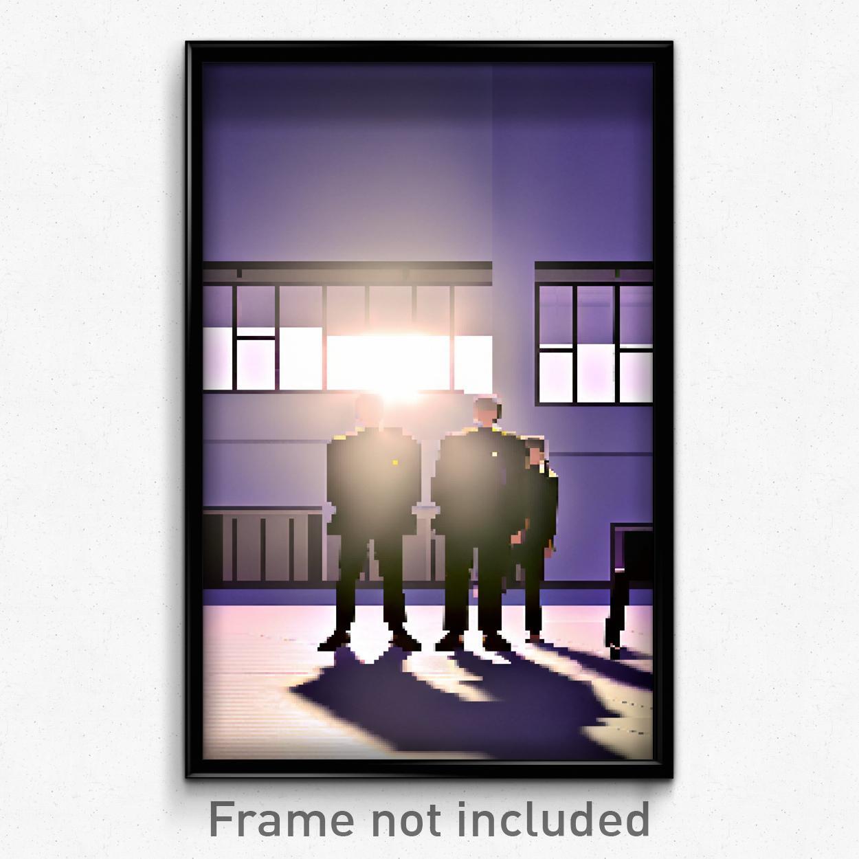 Pixel Art Poster - Simple High School (8 Bit Psychedelic Video Game Print)