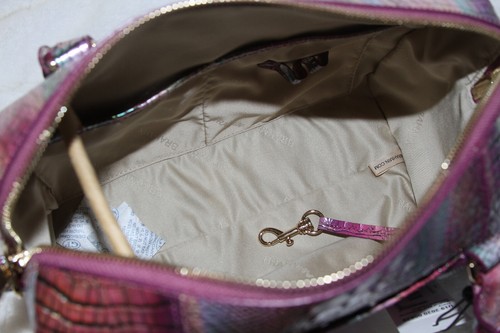 Brahmin Stacy Satchel Crossbody Shoulder Bag Magical Mini Leather Purse Handbag - Imagen 7 de 8