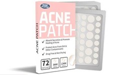 Acne Pimple Patches 72 Overnight Spot Patches, Advanced Healing Hydrocolloid