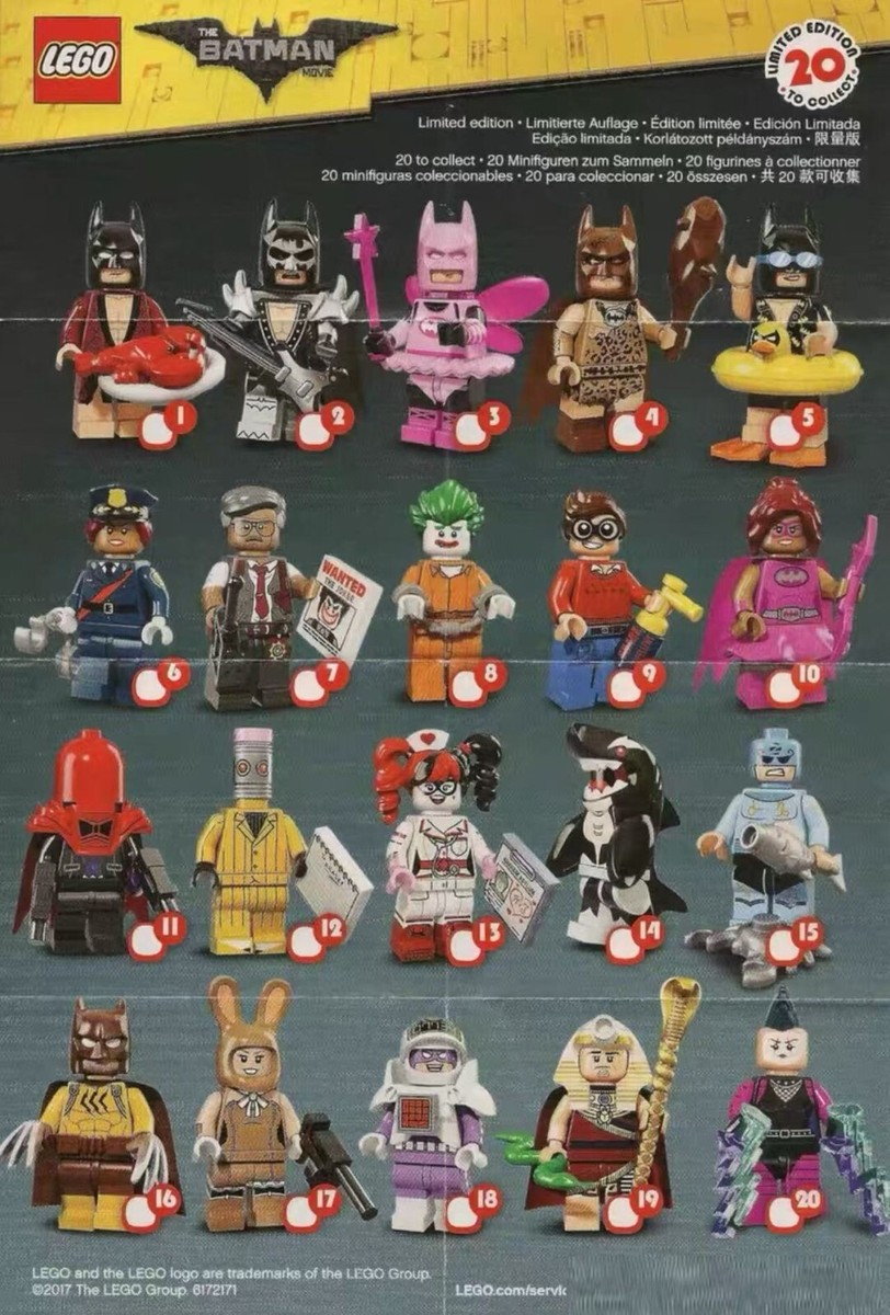 LEGO 71017 Batman Movie Series 1 – Complete Set of 20 Minifigures 