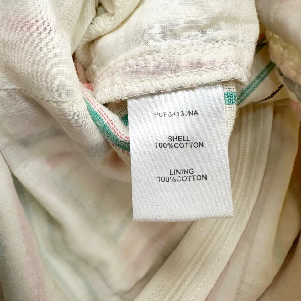 Mono Parker Bohemio Sin Tirantes Rayas Pierna Ancha Crema Multicolor Talla 6 Foto 3 de 4