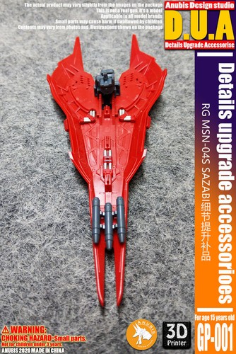 for RG 1/144 Sazabi Model Anubis 3D-print Detail up Add-on Part GP001 MSN-04 CCA - 第 5/10 張圖片