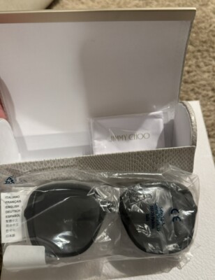 JIMMY CHOO SADIE Black & Gold Sunglasses 100% UV Protection  display picture 3