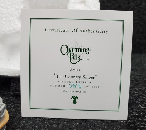 *NIOB* Charming Tails: The Country Singer - 82/114 - *Rare* Pristine Condition - Imagen 9 de 11