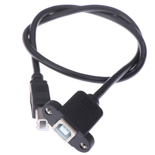 USB 2.0 Type B Male to Type B Female Printer Extension Cable With Panel Mount;