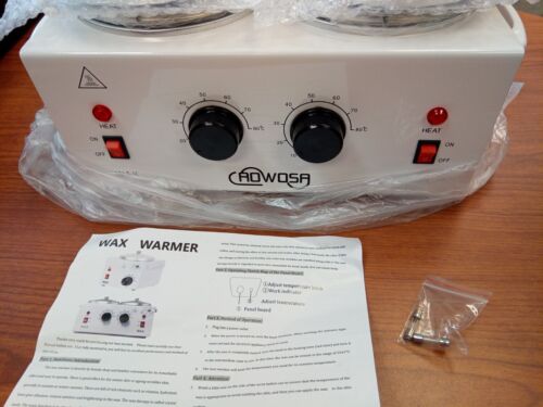 Double Wax Warmer Professional Electric Wax Heater Machine for Hair Removal, Dua