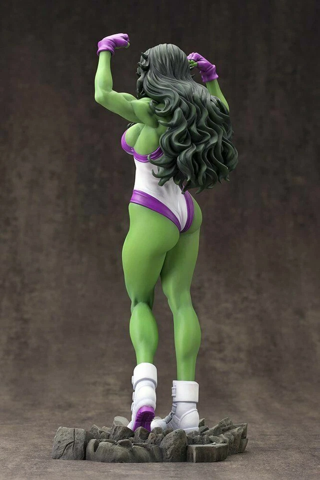 ESTATUA DE SHE-HULK BISHOUJO Vengadores Kotobukiya Koto Marvel Comics Foto 2 de 4