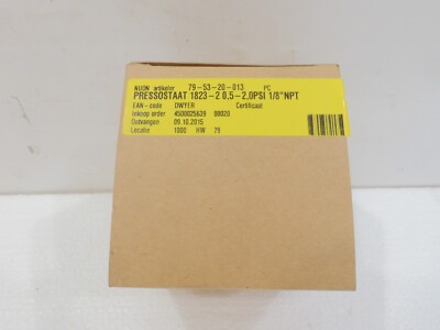 PRESSOSTTAT 1823-2,  0,5-2 psi   -UNUSED-